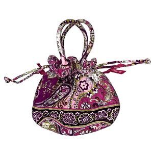 Vera Bradley Very Berry Paisley Cotton Quilted Handbag Purse